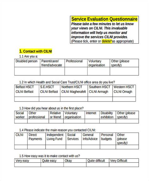 Airline service evaluation survey questions + Sample .
